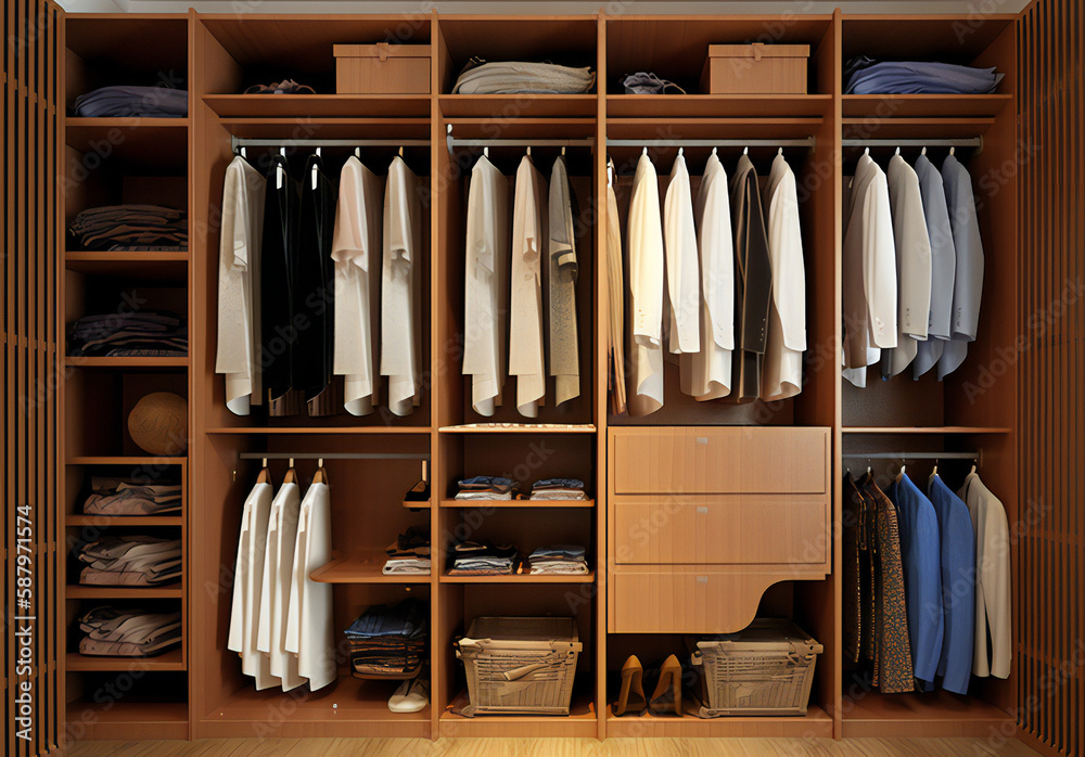 clothes wardrobe,ai generated clothes wardrobe,ai generated