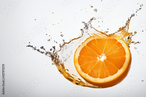 orange and water,ai generated