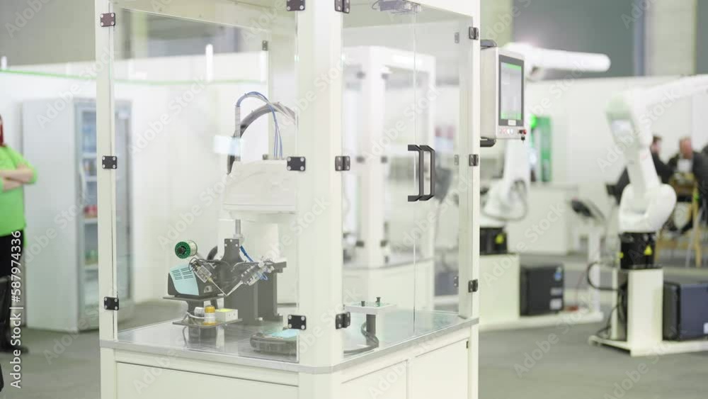 Engineering robotics fair exhibition 4K