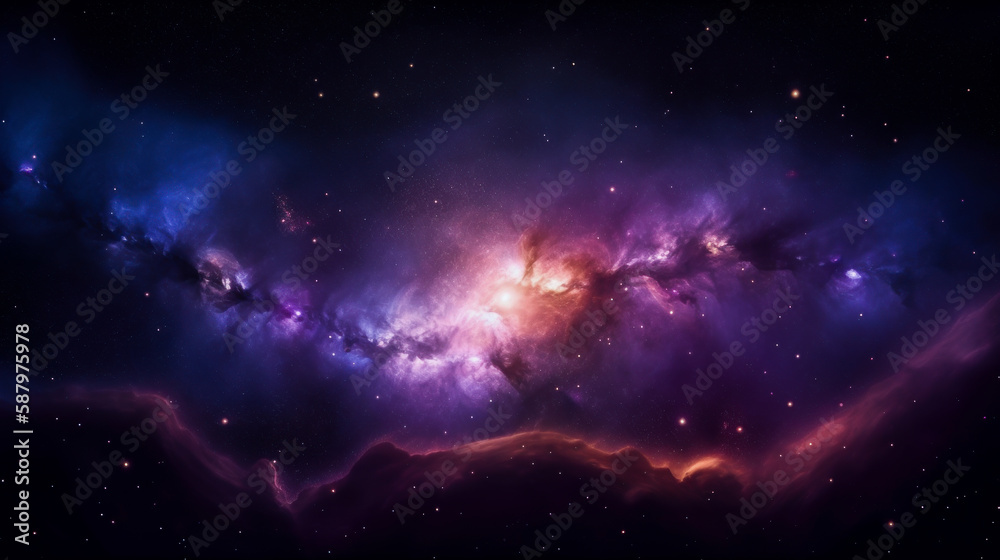 Cosmic Deep Space Background，generative AI