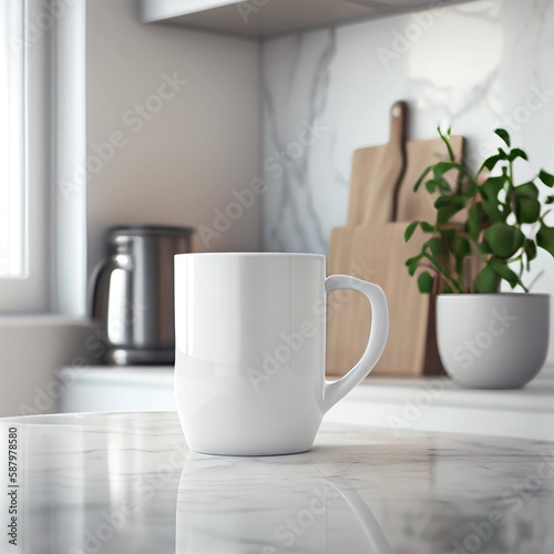 White Coffee Cup Mockup