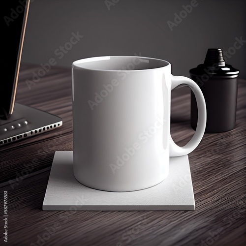 White Coffee Cup Mockup