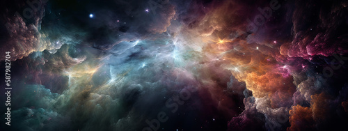 nebula, sky, cloud, abstract, blue, dark, clouds, light, storm, night, moon, space, smoke, water, nature, sun, texture, sea, color, backgrounds, star, backdrop, weather, bright, cloudscape, lightning © Eugene