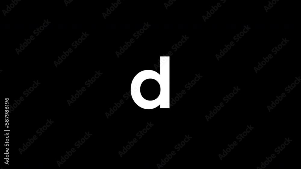 D - Sand Animation Letters, Alpha Channel D - Sand Animation Letters, Alpha Channel