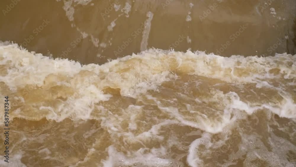 Rushing flowing water close up Rushing flowing water close up