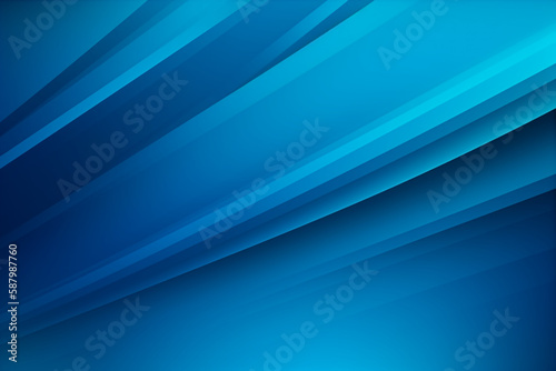 Vector abstract blue gradient background design with stripes , Generative AI	