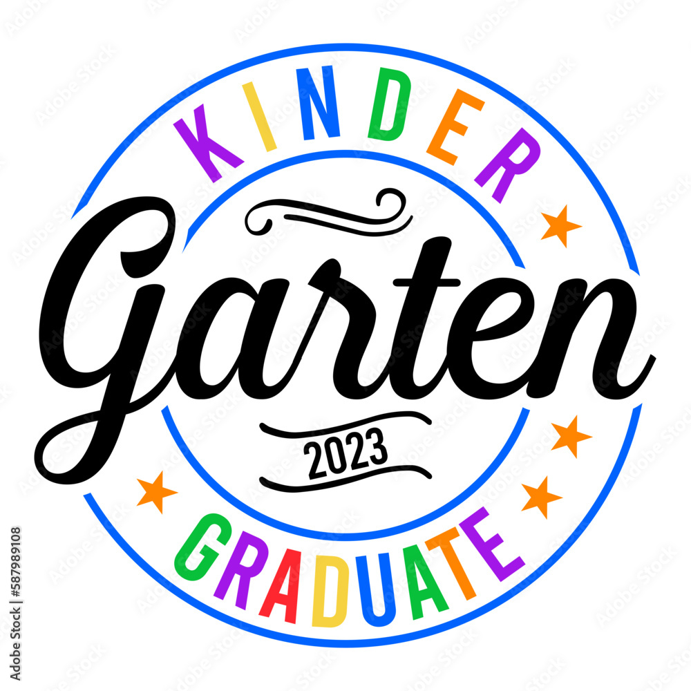 kinder garten 2023 graduate svg