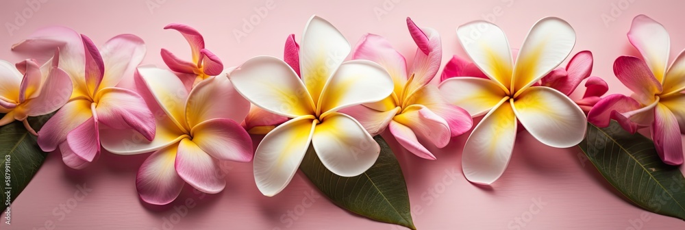 frangipani flower with generative ai frangipani flower with generative ai