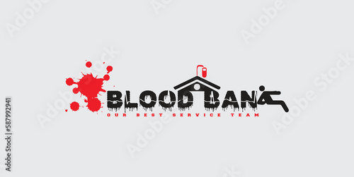 business logo design, Blood Bank Logo, Red Logo, Health Care Logo