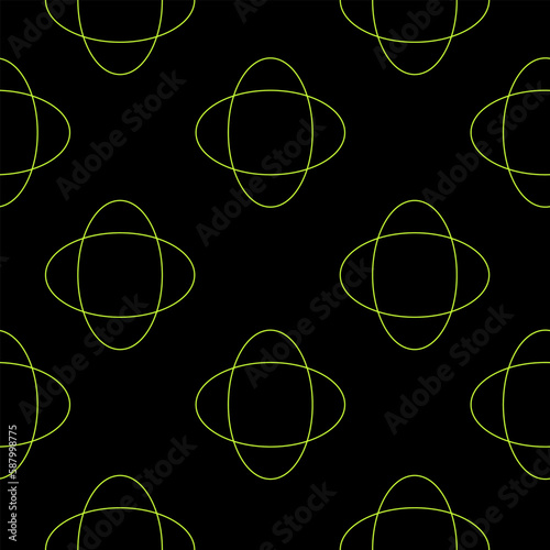 Rave psychedelic seamless pattern. Trippy background with surreal element. 90s style pattern with geometric pattern