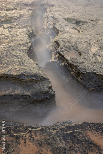 waves on the beach