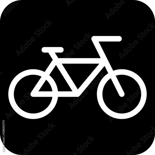 Bicycle lane sign icon, Traffic sign vector illustration
