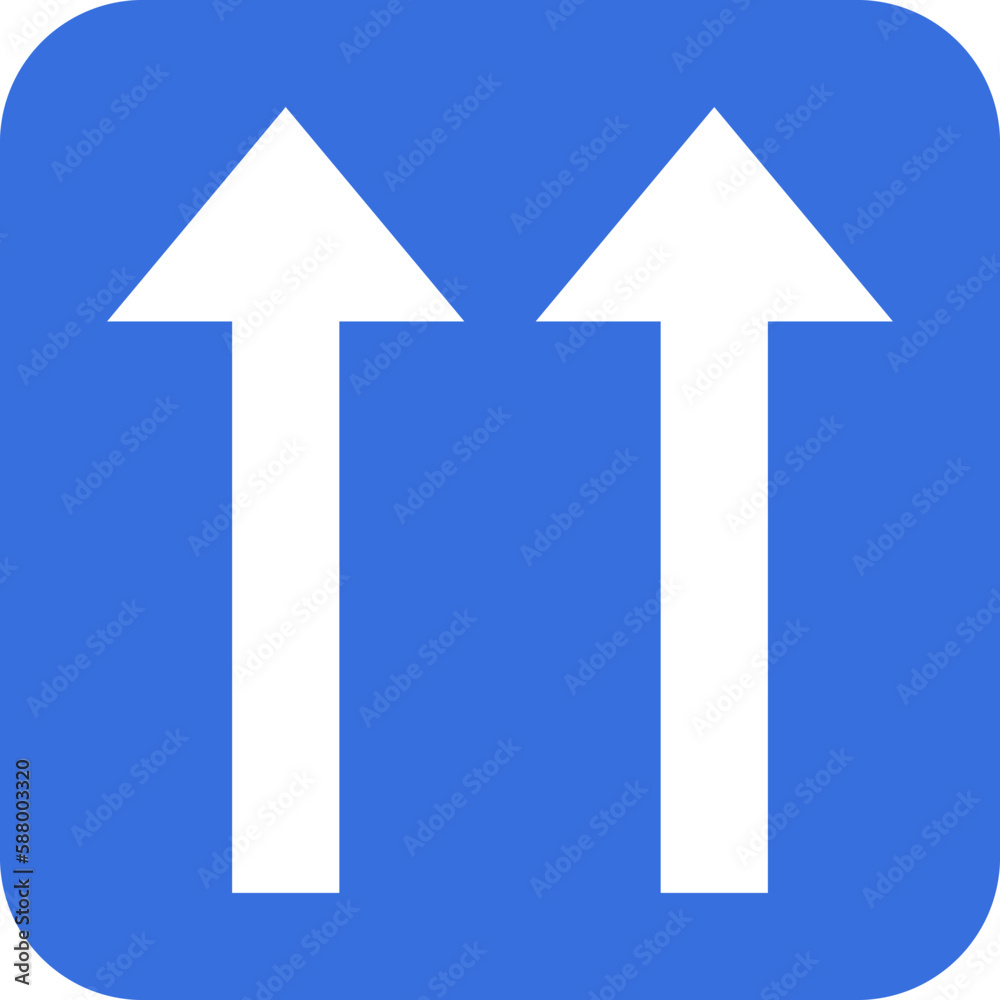 One Way sign icon, Traffic sign vector illustration One Way sign icon, Traffic sign vector illustration