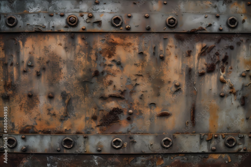 A close up of a metal object Generative AI A close up of a metal object Generative AI