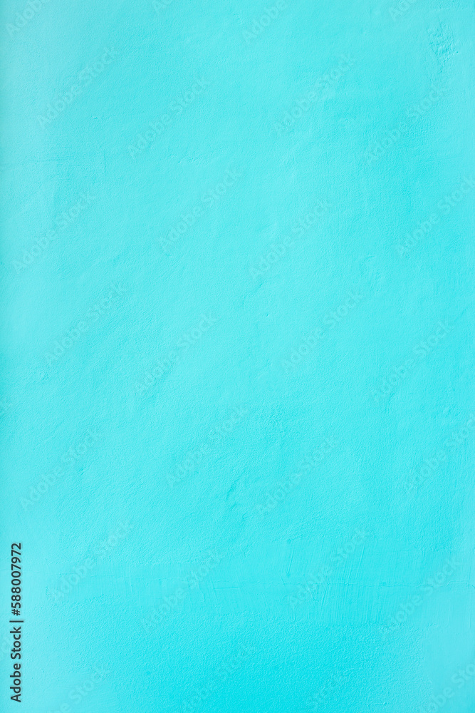 The Vertical teal blue green cement wall texture background.