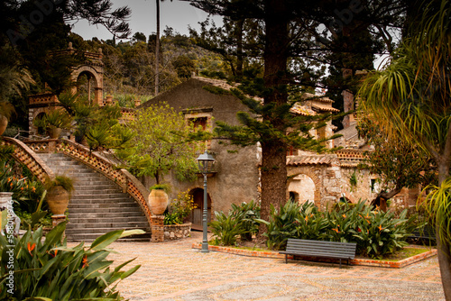 Spring landscape photography of Taormina, Italy. Beauty in nature