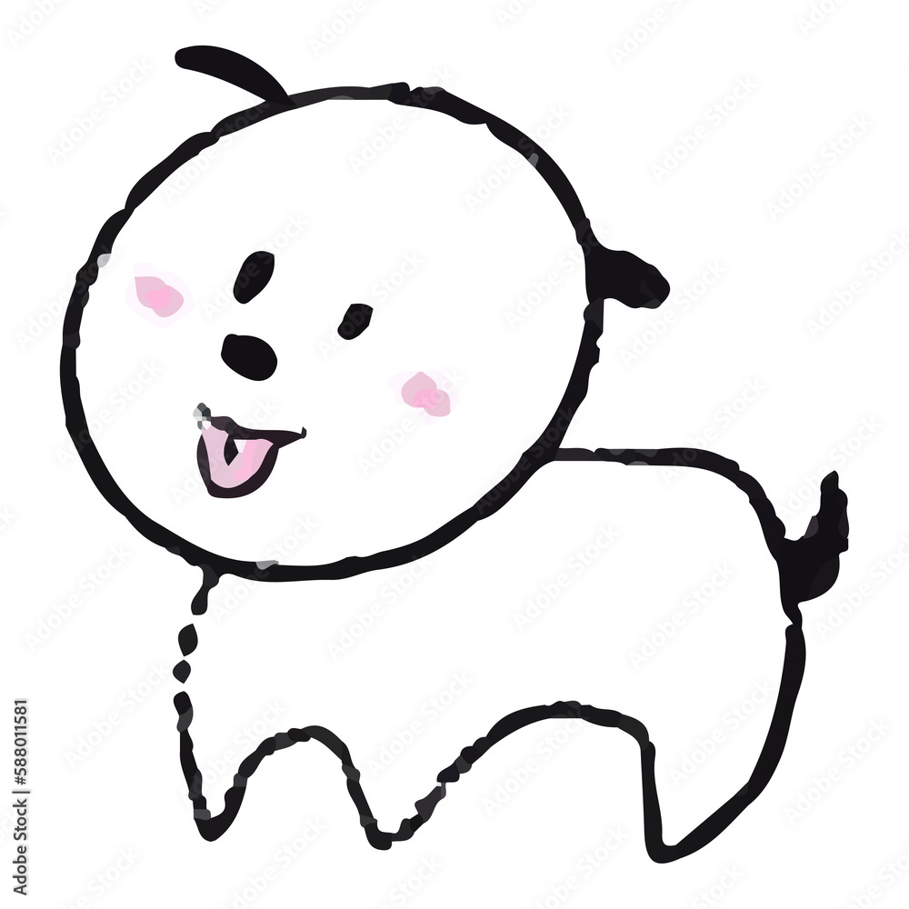 Puppy PNG Illustration. Dog isolated on white background. Puppy PNG Illustration. Dog isolated on white background.