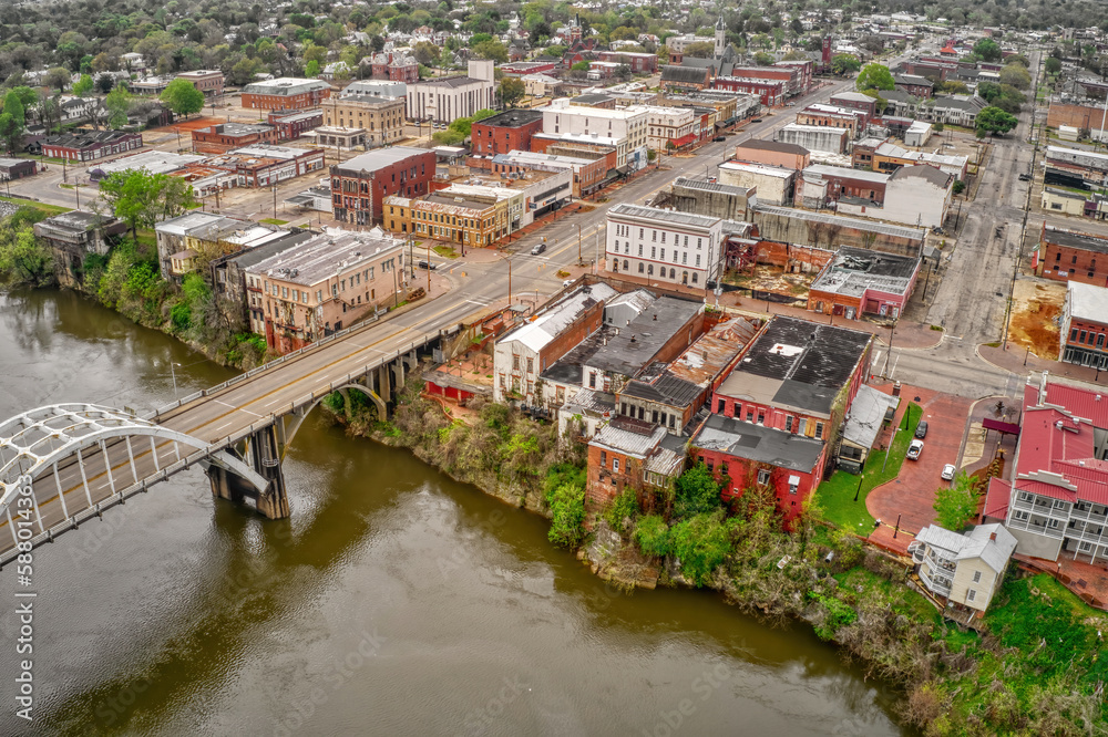 Aerial View of Selma, Alabama