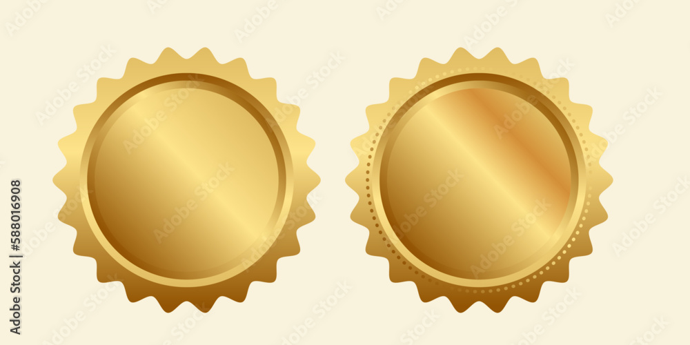 gold medal Gold seal vector illustration on white background gold medal Gold seal vector illustration on white background