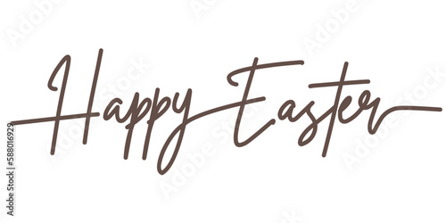 Happy easter vector text typography