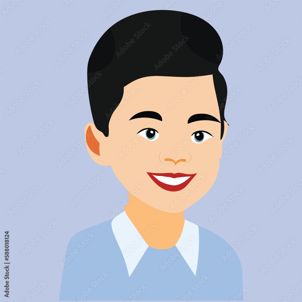A Cute boy avatar drawing illustration-vector Artwork A Cute boy avatar drawing illustration-vector Artwork