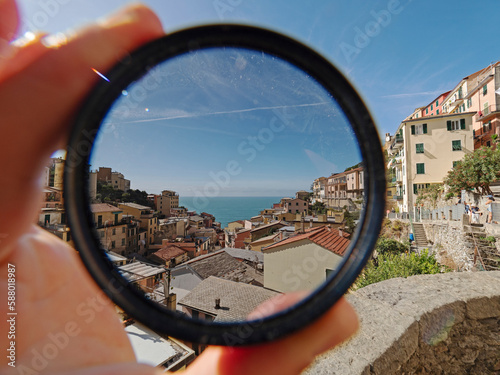 Obraz na plátne Effect of a polarizing filter