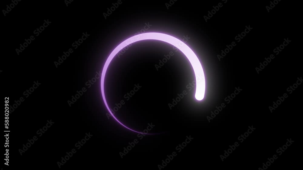4K animation of circle loading line 4K animation of circle loading line