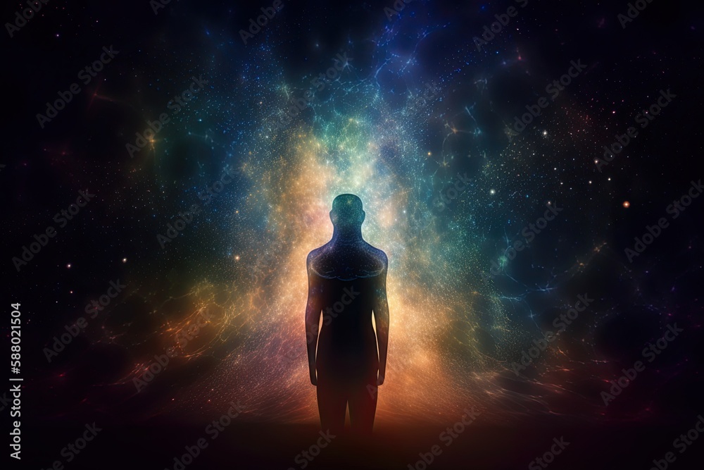 Aura of Astral Body: Soul Connections to Other Worlds from the Spiritual Realm of Meditation and Intellect. Generative AI