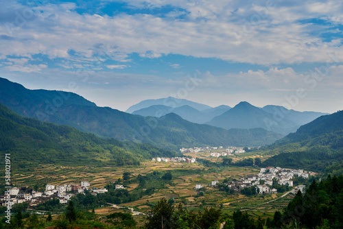 village in the mountains © lujing