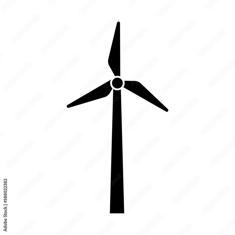 Wind power icon isolate on transparent background. Wind power icon isolate on transparent background.