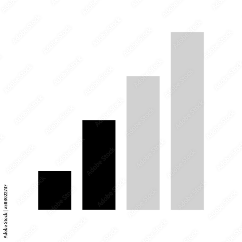 Phone bar status icon isolate on transparent background. Phone bar status icon isolate on transparent background.