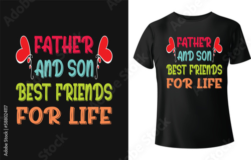 Typography t-shirt design for happy father's day. Who is real hero in earth.