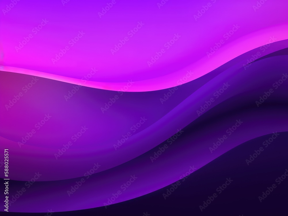 Abstract purple waves background. Generative AI.