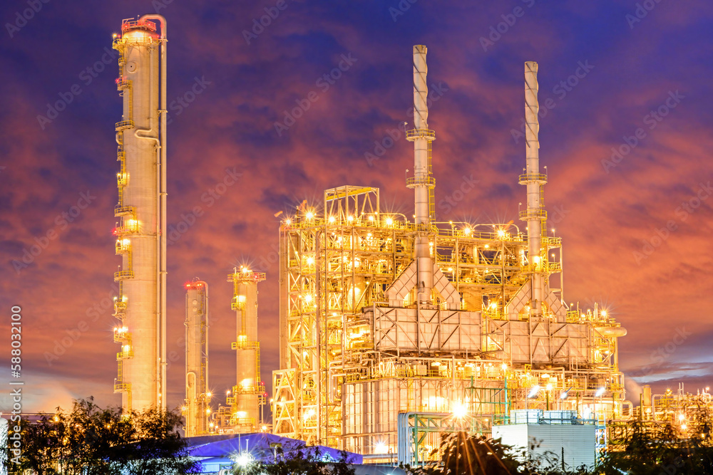 Oil refinery plant from industry zone.