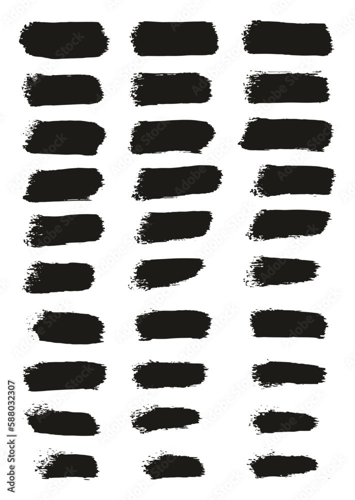 Round Sponge Thin Artist Brush Straight Lines High Detail Abstract Vector Background Set Round Sponge Thin Artist Brush Straight Lines High Detail Abstract Vector Background Set