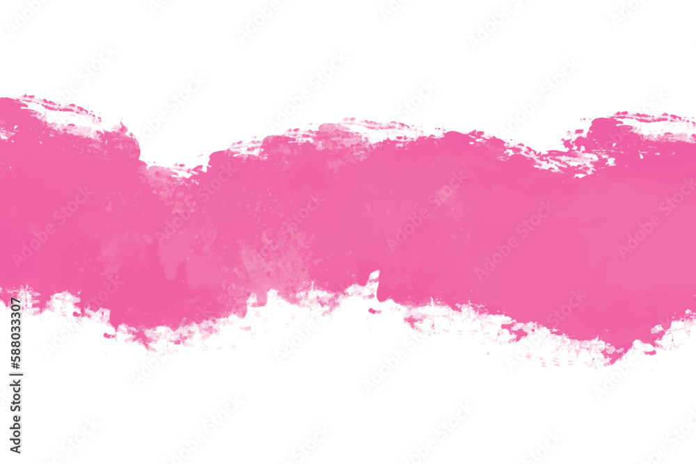 Modern pink brush stroke watercolor design