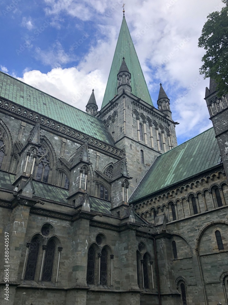 cathédrale de Nidaros de Trondheim en Norvège