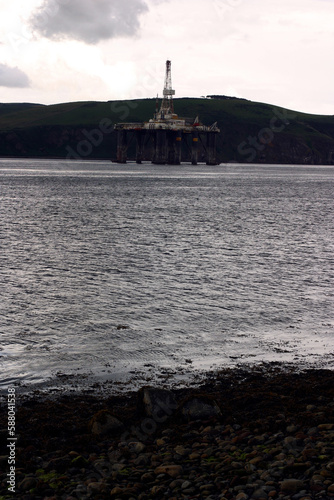 Oil rig - Cromarty - Black Isle - Highland - Scotland - UK photo