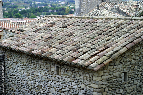View of the medieval part of Vaison la romaine - Vaucluse - France