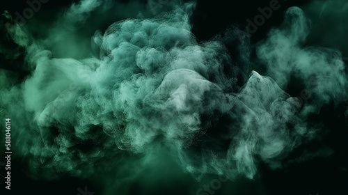 green clouds, grunge dark smoke texture, black haunted background