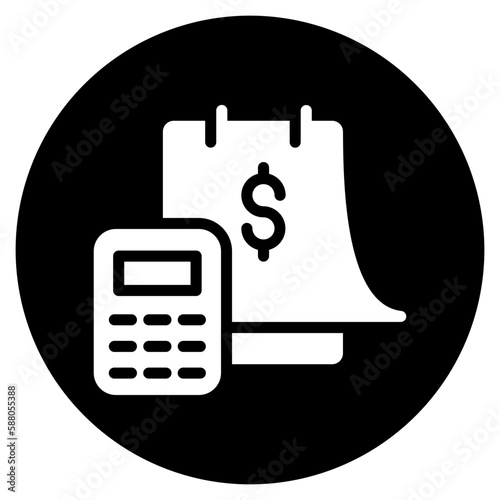 expenses glyph icon