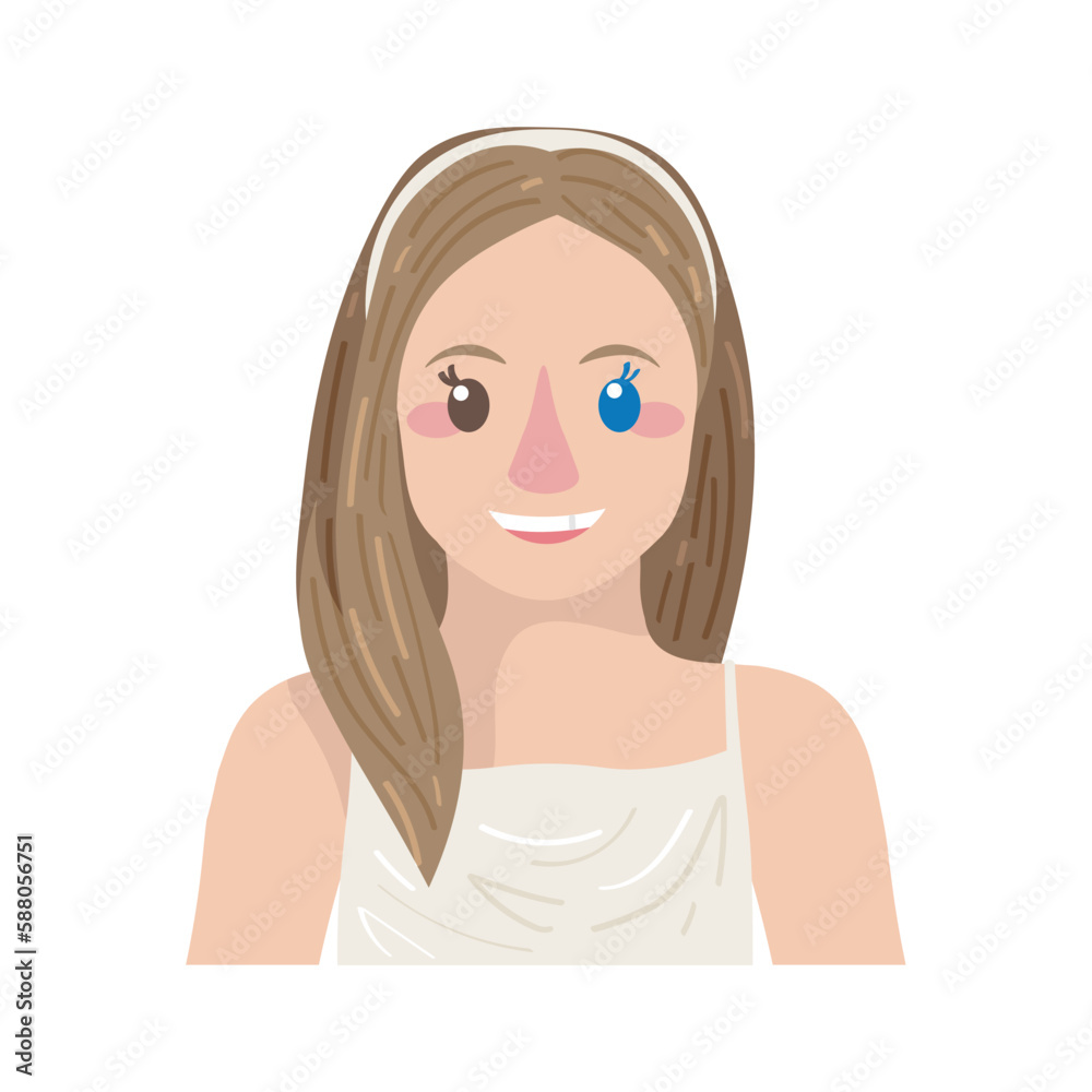 Adorable little girl on white background Adorable little girl on white background