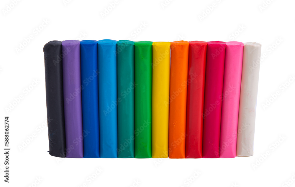 colored plasticine isolated colored plasticine isolated