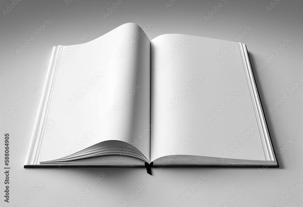 Blank Book With Copyspace - Generative Ai Blank Book With Copyspace - Generative Ai
