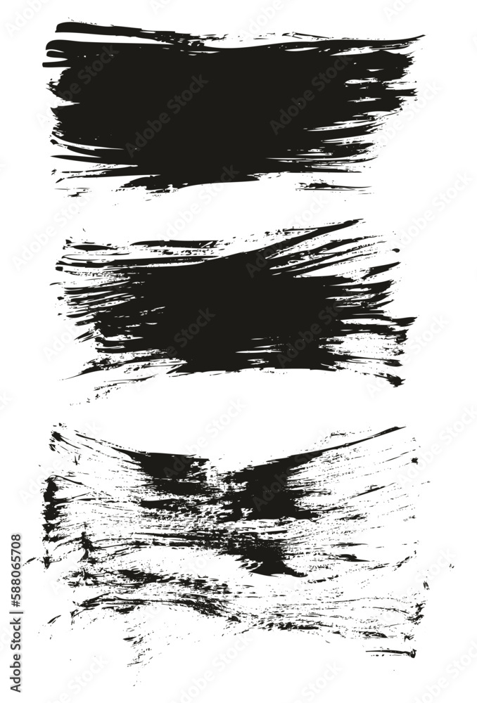 Flat Fan Brush Thin Long Background High Detail Abstract Vector Background Set Flat Fan Brush Thin Long Background High Detail Abstract Vector Background Set