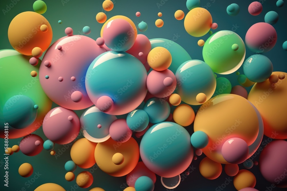 Abstract background with colorful balls Abstract background with colorful balls