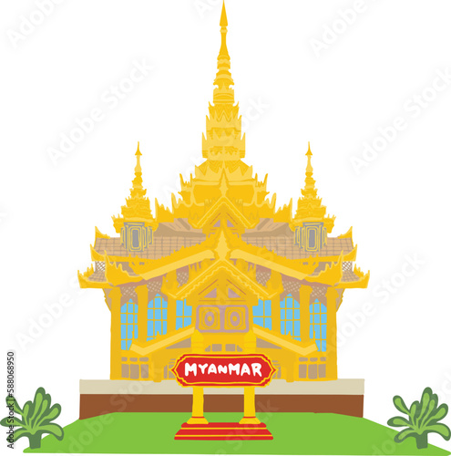 Myanmar bago，buddhist temple