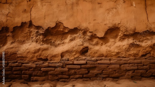 Natural Adobe Wall Texture Background photo