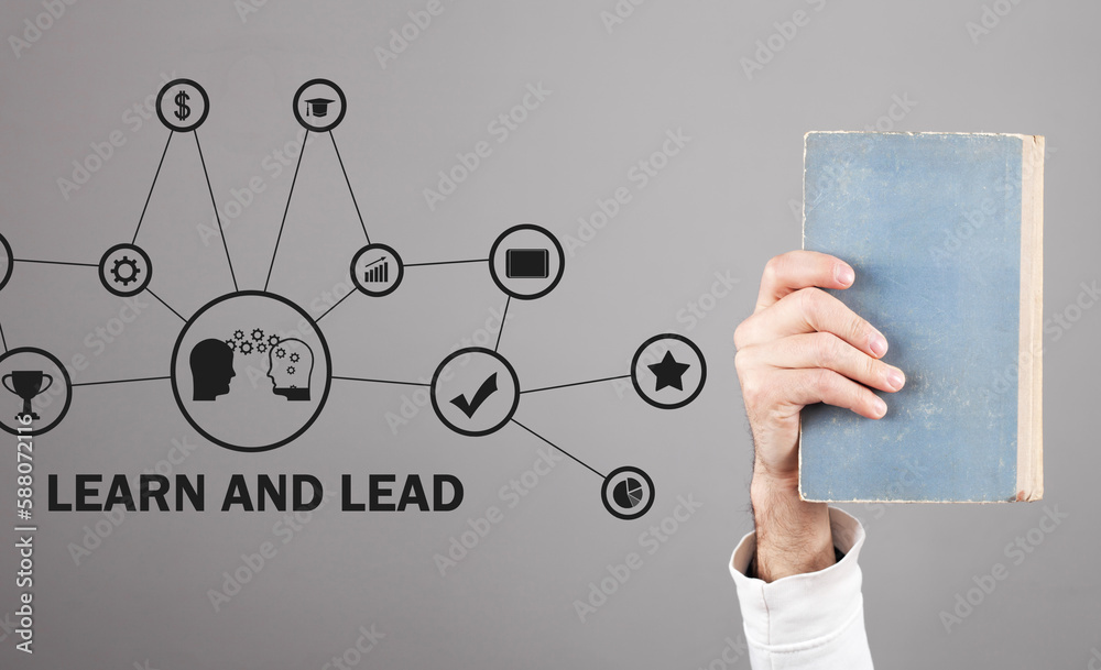 Learn and Lead. Business concept Learn and Lead. Business concept