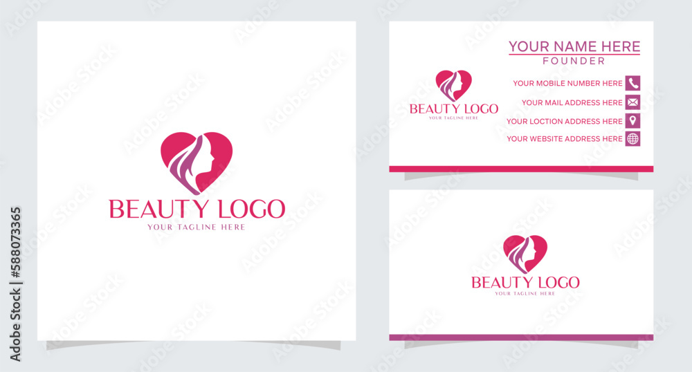 Vector beauty logo design
